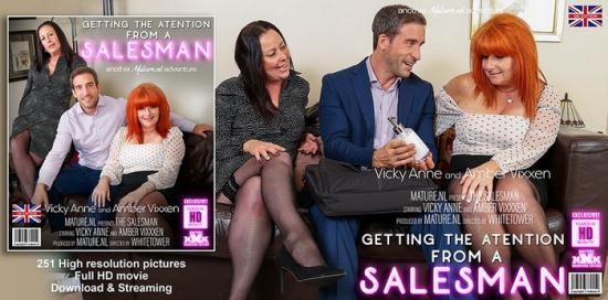 Mature.nl - Amber Vixxxen (EU) (56), Vicky Anne (EU) (44) - Two horny mature housewives getting it on with a salesman (FullHD/1080p/1.44 GB)