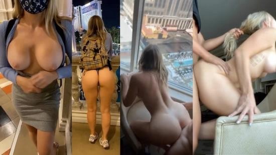 BlondeAdobo - BlondeAdobo - Slutty Big Booty Teen White Girl Public Tease and Fucked all over Vegas, Hotel Caught on Snapchat (HD/720p/127 MB)