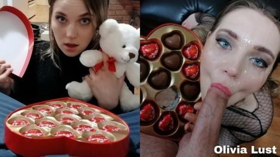 Porn - Olivia Lust - Valentine s Day Surprise leads to Sloppy Facefuck and Cum Covered Chocolate (HD/720p/193 MB)