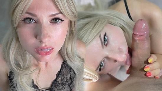 Porn - LalokaSwallowX - Hot Blonde Blowjob Big Cock until Cum in Mouth before Bedtime (FullHD/1080p/254 MB)