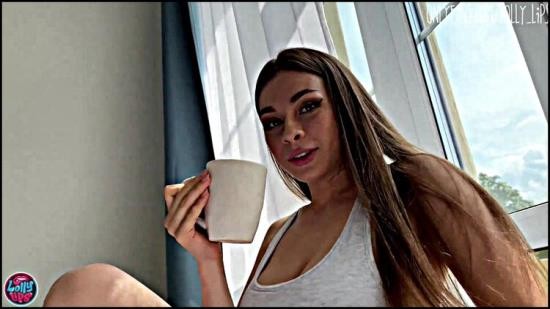Modelhub - Loly Lips - The Brunette with big tits offered coffee or pussy. What will you choose (FullHD/1080p/908 MB)