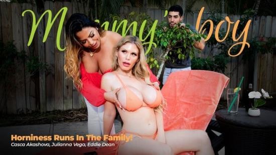 MommysBoy/AdultTime - Casca Akashova, Julianna Vega - Horniness Runs In The Family! (FullHD/1080p/2.44 GB)
