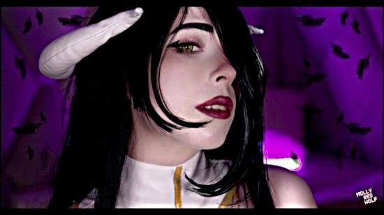 Onlyfans/Modelhub - MollyRedWolf - Albedo was able to get Ainz into bed (FullHD/1080p/445 MB)