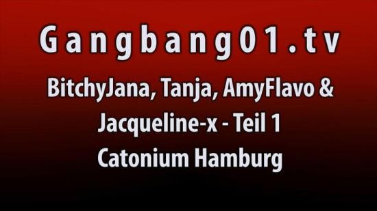 Gangbang01.de - Mini Hotcore, Amy Flavo, Bitchy Jana, Tanja, JaquelineX - Gangbang (HD/720p/684.8 MB)