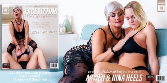 Mature.nl - Old and young facesitting lesbians MILF Arwen and young Nina Heels love their naughty fetish (FullHD/1080p/413 MB)
