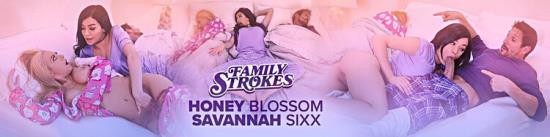 FamilyStrokes / TeamSkeet - Savannah Sixx & Honey Blossom - My Step Parents Seduced Me (Full HD/1080p/1.9 GB)