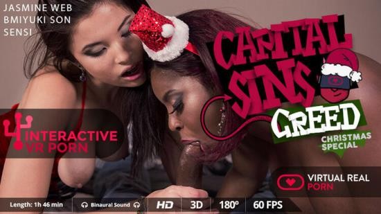 VirtualRealporn - Capital sins: Greed  Christmas Special: Jasmine Webb, Miyuki Son (FullHD/1080p/3.06 GB)