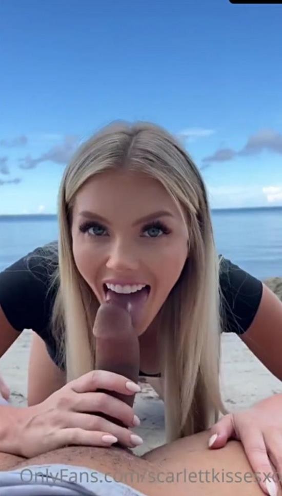 OnlyFans - ScarlettKissesXO Public Beach Sex Tape Video Leaked (FullHD/1080p/65.2 MB)