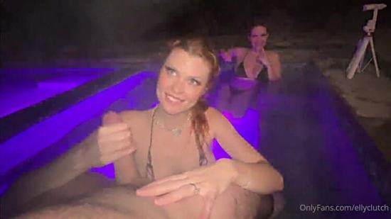 Onlyfans - Elly Clutch New Years Hot Tub Voyeur Blowjob Video (FullHD/1080p/82.9 MB)