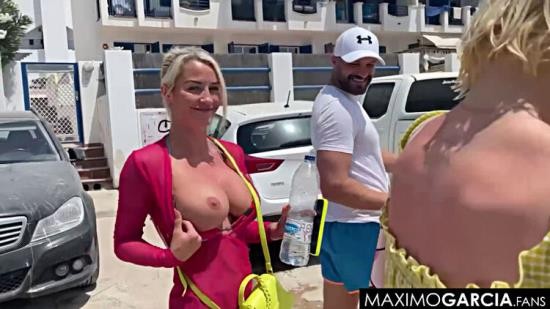 ModelHub - Maximo Garcia - 2 Busty British Loving a Spanish Cock In Ibiza (FullHD/1080p/169 MB)