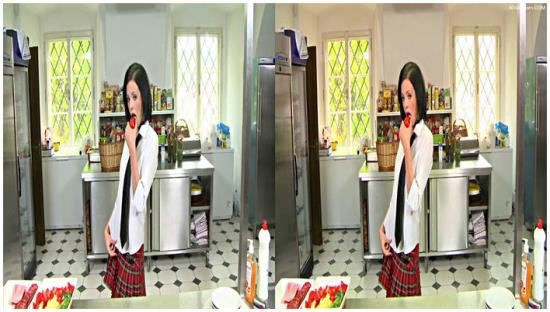 Dorcelvision - Aliz, Leny Ewil - L'etudiante prise dans l'arriere cuisine 3D (FullHD/1080p/1.82 GB)