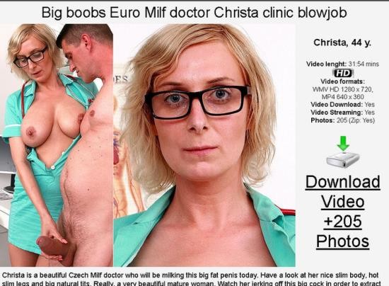 spermhospital - Christa c : Busty Milf doctor Christa Blow Job and big naturals (HD/720p/1.17 GB)