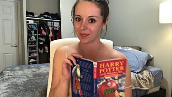 PornHub - Hysterically Reading Harry Potter While Sitting On a Vibrator (FullHD/1080p/216 MB)