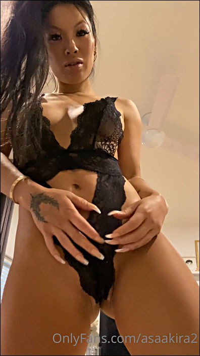 Onlyfans - Asa Akira - BJ In Black Linjerie (UltraHD 2K/1920p/312 MB)