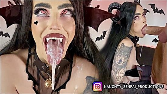 PornHub - SUCK-CUBUS Extended Cut AHEGAO Goth Girl FUCKED! - Succubus Cosplay, Nylon Feet, Blowjob Facial (FullHD/1080p/566 MB)