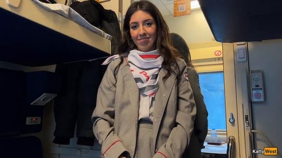 Onlyfans - I Had Sex With The Conductor On The Train, I Hope She Doesn’t Get Fired Katty West (FullHD/1080p/560 MB)