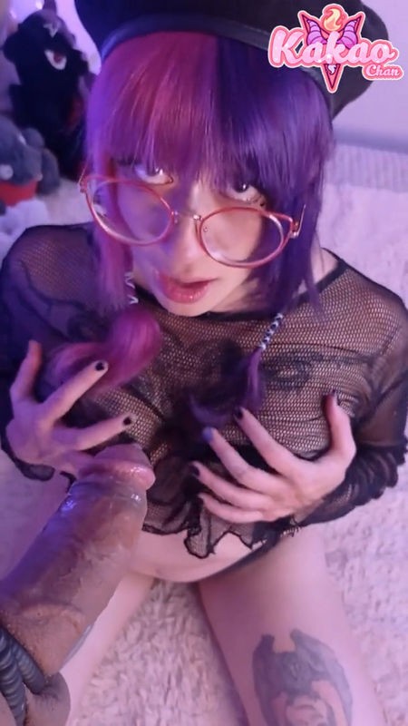 onlyfans - Nerdy Emo Girl Blowjob Gets Glasses Dirty Close Up Vertical POV Kakao Chan Kakao Chan (SD/1080p/103 MB)