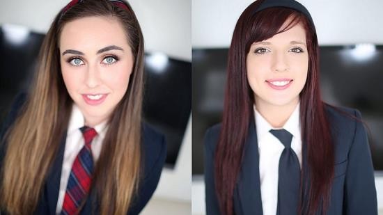 AmateurAllure - Lexi Lovell, Scarlett Mae are Cum-Swallowing School Girls (FullHD/1080p/1.42 GB)