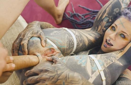 AnalVids/PornBox - Anuskatzz tattoo girl get ANAL fucked balls deep with 0% pussy - big dick, sloopy BJ, gape, prolapse, facial (punk, goth, alt porn) ZF039) (HD/720p/656 MB)