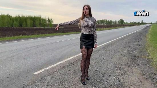 Onlyfans - Hot Bitch Cock Sucking Pays For Ride With Sex,Hitchhikes In Tight Leather Skirt,Show Big Ass Tits Only Love (FullHD/1080p/486 MB)